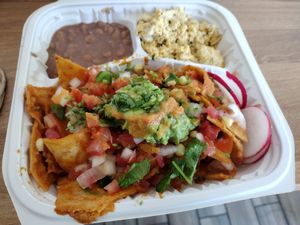 Sunday secret brunch open till 2. Chilaquiles!😋 at Taqueria La Venganza in Oakland