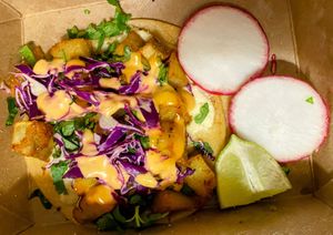 Sweet potato taco #Veganuary at Taqueria La Venganza in Oakland