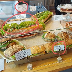 Lunch options at Ma Baker in Karrtorp