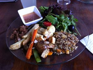 Quinoa & vegetables at YoVegetariano in Saltillo
