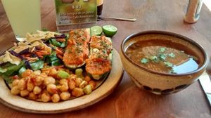 Food at YoVegetariano in Saltillo