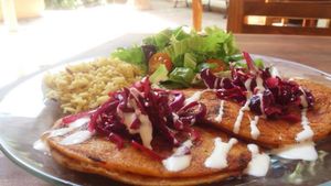 food at YoVegetariano in Saltillo