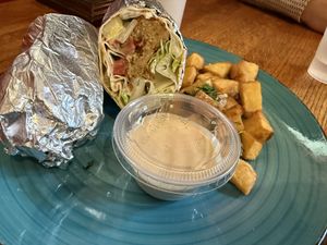 Falafel wrap   at Juju's Mediterranean  in Napa