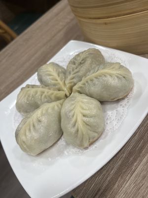 Pan-Fried Vegetarian Pot Stickers  at Dumpling Kitchen in San Francisco