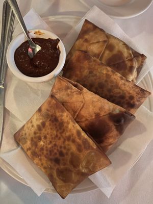 Sambusa lentil   at New Eritrea in San Francisco