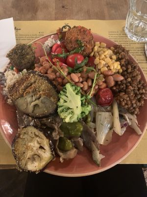 A selection from the buffet at Orto in Rome