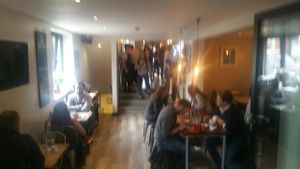 Inside at Ground Coffee Society in South West London