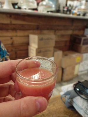 Anti inflammatory shot at Carduccio in Florence