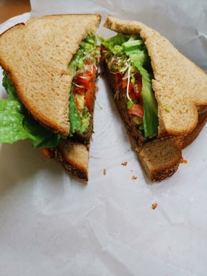 Tempeh sandwich at Ruffage Natural Foods in Honolulu