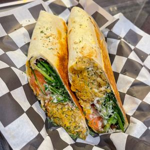 Vegan Hummus Falafel Panini. at HANDHELDZ in Bethlehem