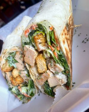 Vegan Chicken Cesar Salad Wrap. at HANDHELDZ in Bethlehem