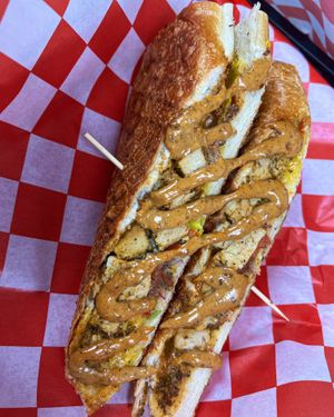 Vegan Chicken Chipotle Panini. at HANDHELDZ in Bethlehem