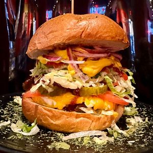 Vegan All American Burger with Cheese. at HANDHELDZ in Bethlehem