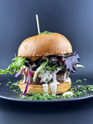 Vegan Hummus House Beyond Burger. at HANDHELDZ in Bethlehem