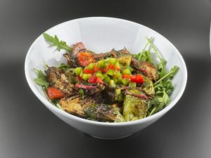 Roasted Brussels Sprouts Salad.  at HANDHELDZ in Bethlehem