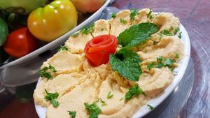 All natural home made hummus. at HANDHELDZ in Bethlehem