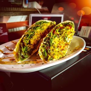 Spicy Tangy BBQ Falafel Panini "vegan"  at HANDHELDZ in Bethlehem