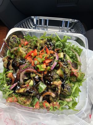 Brussel sprout salad at HANDHELDZ in Bethlehem