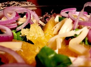 spinach, chia and citrus salad at Muna Muna in San Miguel De Tucuman