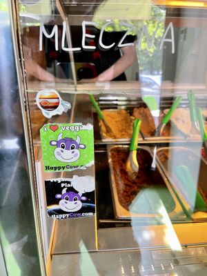 Happy Cow stickers  at Vegestacja in Warsaw