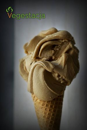 Ice cream cone at Vegestacja in Warsaw