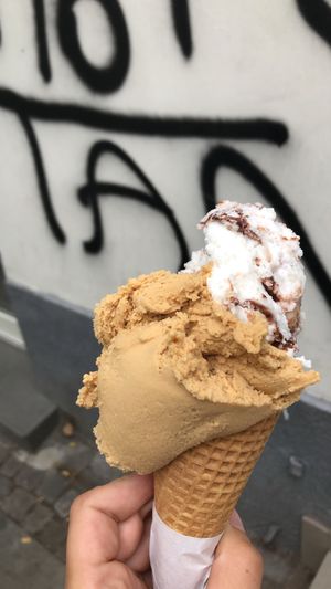 Bounty and salted caramel. Delicious.  at Vegestacja in Warsaw