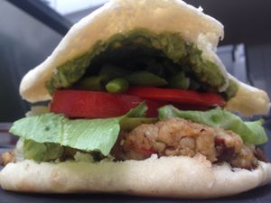 Amazing sandwichs!! at Amerindia in Puerto Natales