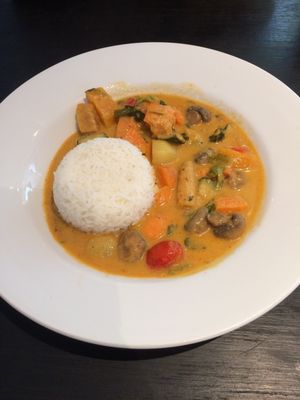 Thai curry.  at Aingels Cafe Bistro in Basingstoke