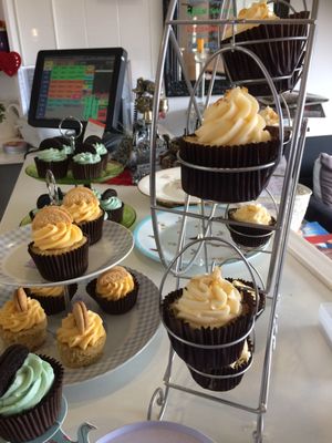 Cupcakes.  at Aingels Cafe Bistro in Basingstoke