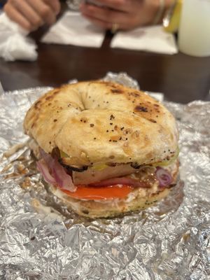 BBQ tofu bagel  at Bagel Street Deli  in Athens