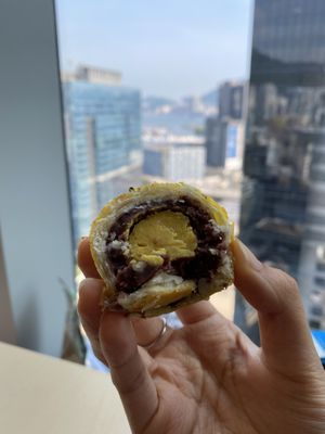 The best vegan egg yolk I’ve had at LN Fortunate Coffee 幸福咖啡 - Kwai Hing in New Territories