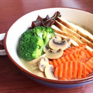 Spicy and sour noodles soup at LN Fortunate Coffee 幸福咖啡 - Kwai Hing in New Territories