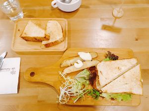 vegan sandwiches  at LN Fortunate Coffee 幸福咖啡 - Kwai Hing in New Territories