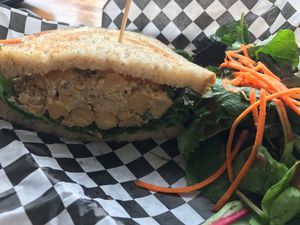 chickpea sandwich at Berben & Wolff's in Albany