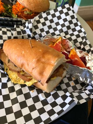 Breakfast sammy at Berben & Wolff's in Albany