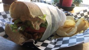 Oyster Mushroom Po Boy at Berben & Wolff's in Albany