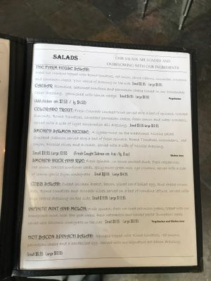 menu 3 at Tennessee Pass Cafe in Leadville