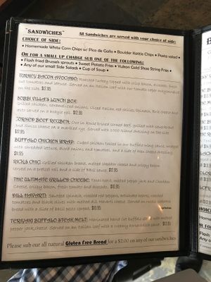 menu4 at Tennessee Pass Cafe in Leadville