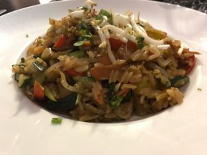 riz aux légumes  at Janine Loves Sunday in Paris