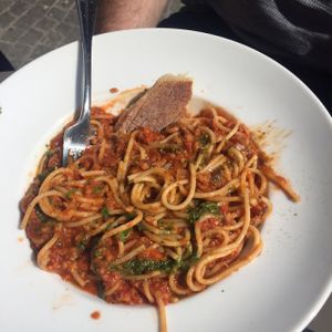 spaghetti Bolognese  at Janine Loves Sunday in Paris