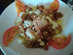 caesar salad at Janine Loves Sunday in Paris