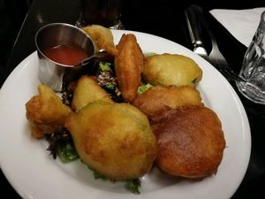 Beignets de legumes at Janine Loves Sunday in Paris