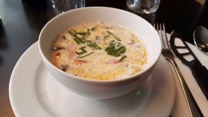 Thai soup at Janine Loves Sunday in Paris