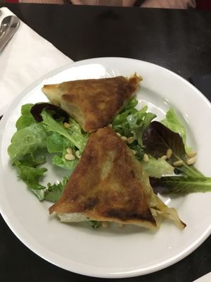 Samosas at Janine Loves Sunday in Paris