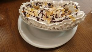 best dessert in the world, banana split! at Janine Loves Sunday in Paris