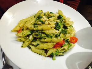 Penne Pesto at Janine Loves Sunday in Paris