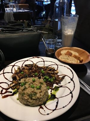 Mushroom risotto - must have! at Janine Loves Sunday in Paris