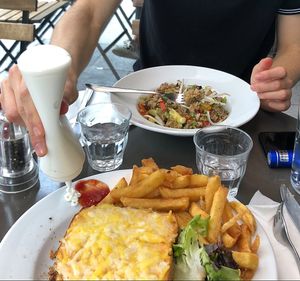 Vegan croque monsier and fried rice at Janine Loves Sunday in Paris