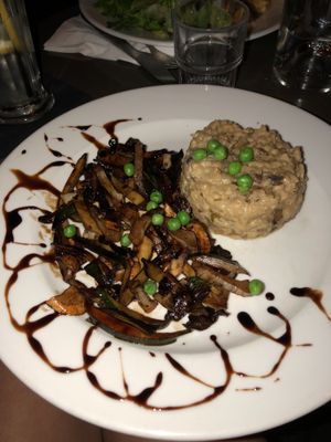 Gorgeous mushroom risotto  at Janine Loves Sunday in Paris