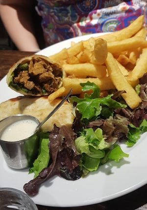 Kebab frites at Janine Loves Sunday in Paris